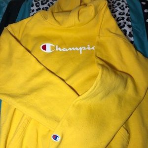 Limited Edition Authentic Yellow Champion Hoodie.